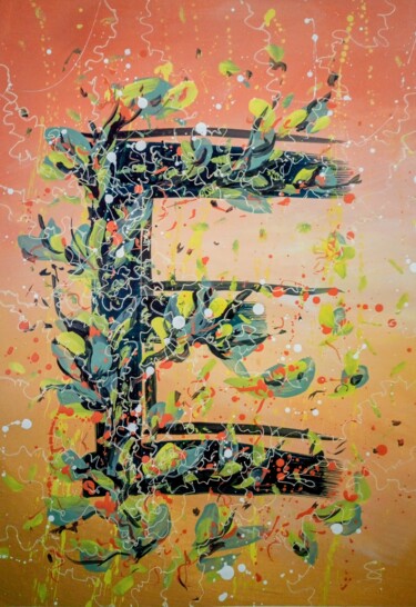 Malerei mit dem Titel ""E"" von Svetlana Sokolova, Original-Kunstwerk, Acryl