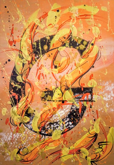 Malerei mit dem Titel ""G"" von Svetlana Sokolova, Original-Kunstwerk, Acryl