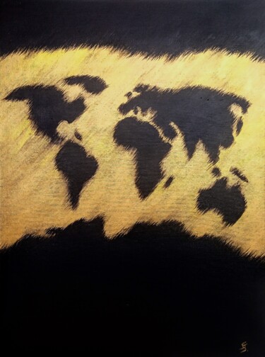 Ζωγραφική με τίτλο "ALARM FOR THE WORLD!" από Svetlana Sokolova, Αυθεντικά έργα τέχνης, Ακρυλικό