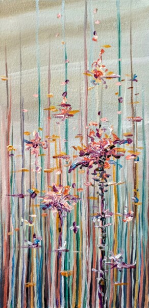Peinture intitulée "THE LAST FLOWERS OF…" par Svetlana Sokolova, Œuvre d'art originale, Huile