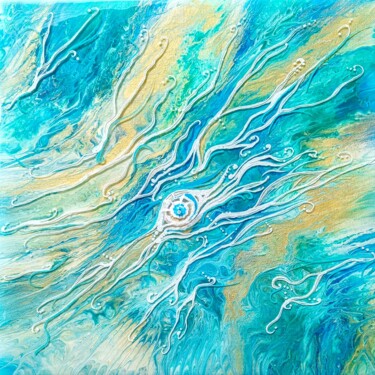 Peinture intitulée "OCEAN EYE" par Svetlana Sokolova, Œuvre d'art originale, Acrylique