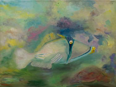 Painting titled "Rinny" by Svetlana Solovyeva, Original Artwork, Oil