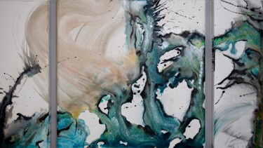 Malerei mit dem Titel "The Way of Water" von Sstagioni  Art, Original-Kunstwerk, Acryl