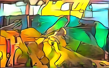 Interpretation of landscape.jpg Digital Arts titled "Interpretation of l…" by Sergey Tihonov, Original Art, 2D Digital Work