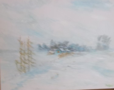 「Blizzard」というタイトルの絵画 Stanislav Khodakによって, オリジナルのアートワーク, オイル