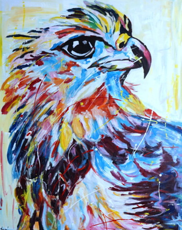 Painting titled "Eangle's Eye" by Stach, Original Artwork, Acrylic