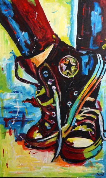 Painting titled "Convers 50" by Stach, Original Artwork, Oil