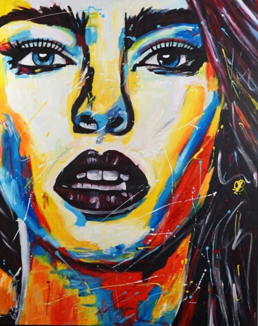 Картина под названием "Adriana M" - Stach, Подлинное произведение искусства, Масло