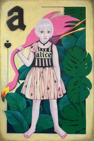 Pintura intitulada "Alice after Wonderl…" por Stacy Shpak, Obras de arte originais, Acrílico