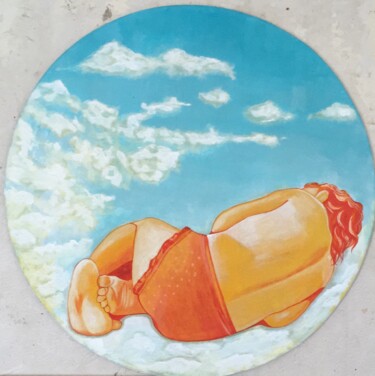 Pittura intitolato "My Sun" da Stacy Shpak, Opera d'arte originale, Acrilico