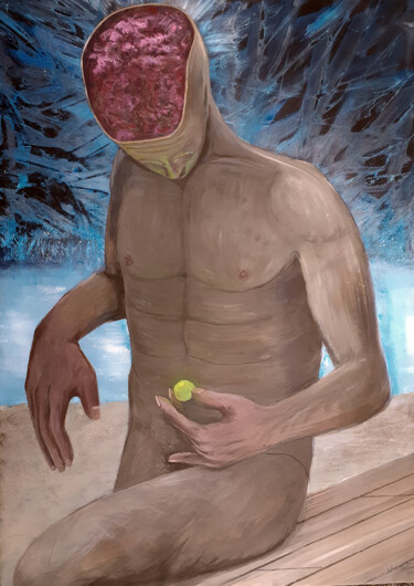 Pintura titulada "Reflexion" por Staffan Helleberg, Obra de arte original, Acrílico