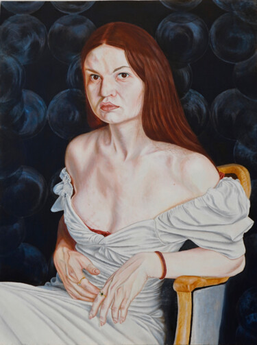 Peinture intitulée "Julia" par Stan Bert Singer, Œuvre d'art originale, Huile