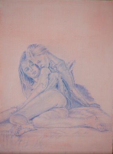 Drawing titled "Загадка / Sagadka" by Stan Bert Singer, Original Artwork, Pencil