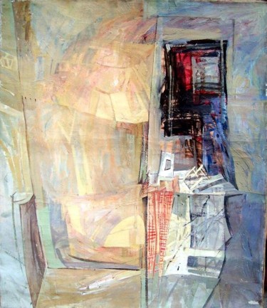 Schilderij getiteld "Still Life A" door Stan Bigda, Origineel Kunstwerk, Olie