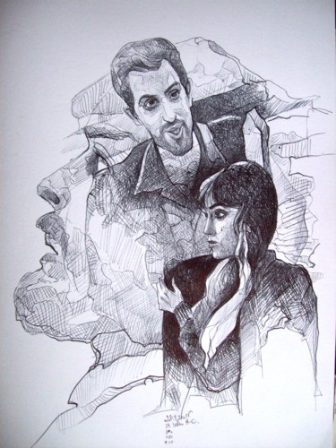 Disegno intitolato "Memories" da Stan Bigda, Opera d'arte originale, Biro