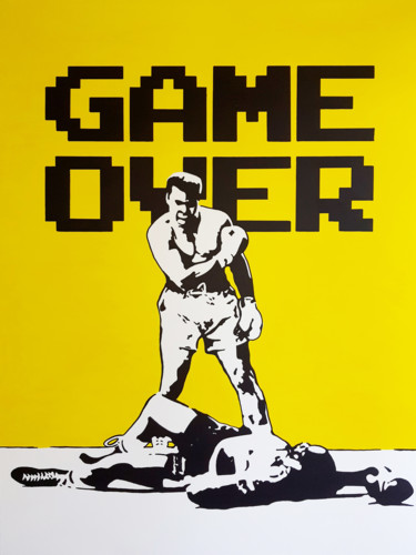 Pittura intitolato "GAME OVER" da Stan, Opera d'arte originale, Acrilico