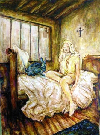 Peinture intitulée "Alice" par Robert Meeder, Œuvre d'art originale