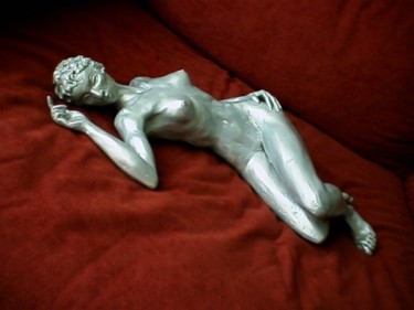 Sculpture intitulée "Nu couché" par Robert Meeder, Œuvre d'art originale