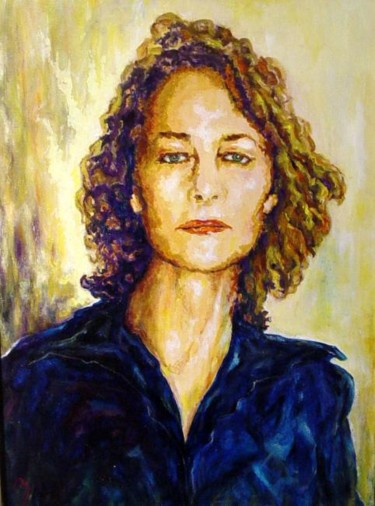 Peinture intitulée "Portrait de Charlot…" par Robert Meeder, Œuvre d'art originale