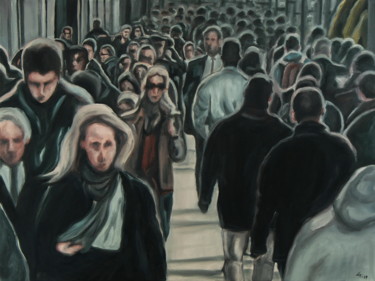 Картина под названием "Street" - Stanimir Stoykov, Подлинное произведение искусства, Масло