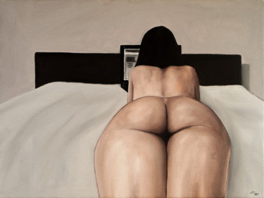 Painting titled "In bed 11" by Stanimir Stoykov, Original Artwork, Oil