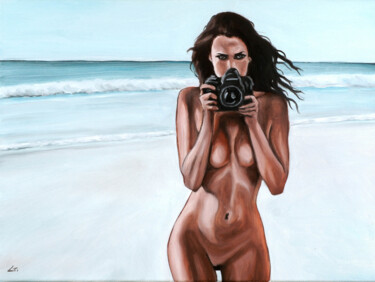 Pittura intitolato "Nude photo 2" da Stanimir Stoykov, Opera d'arte originale, Olio