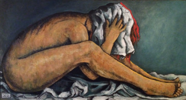 Painting titled "After the bath" by Stanislao, Original Artwork, Oil