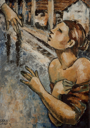 Painting titled "Departure" by Stanislao, Original Artwork, Oil