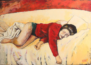 Painting titled "Yukiko" by Stanislao, Original Artwork, Oil