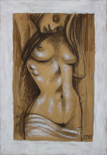 Dessin intitulée "nude_7810" par Stanislao, Œuvre d'art originale, Fusain