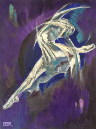 Painting titled "Ballerina" by Stanislao, Original Artwork, Oil