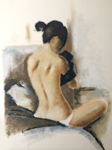 Painting titled "In the bedroom" by Stanislao, Original Artwork, Oil