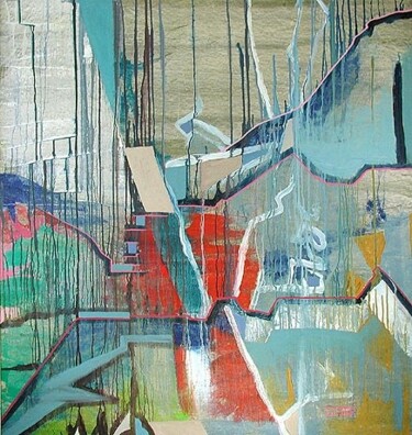 Malerei mit dem Titel "ID 735 Abstraktion" von Stanislaus Szypura (Stacho), Original-Kunstwerk