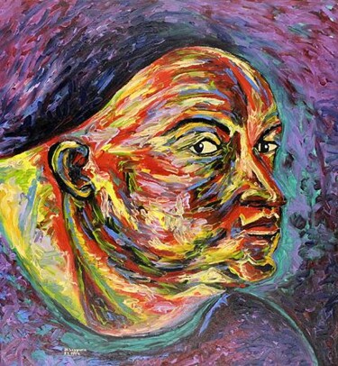 Malerei mit dem Titel "ID 261 Mensch" von Stanislaus Szypura (Stacho), Original-Kunstwerk