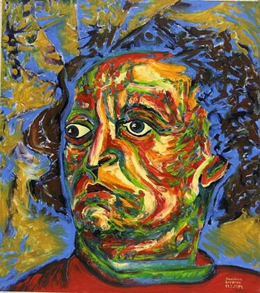 Malerei mit dem Titel "ID 263 Mensch" von Stanislaus Szypura (Stacho), Original-Kunstwerk