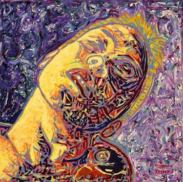 Malerei mit dem Titel "ID 2081 Mensch" von Stanislaus Szypura (Stacho), Original-Kunstwerk