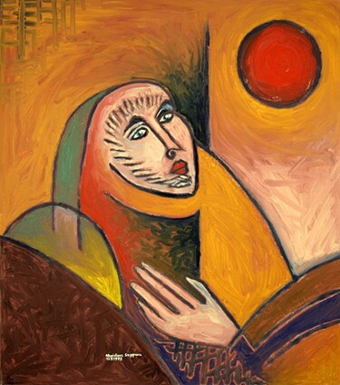 Malerei mit dem Titel "ID 175 Mensch" von Stanislaus Szypura (Stacho), Original-Kunstwerk