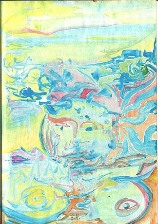 Malerei mit dem Titel "ID 433_C Cahiers" von Stanislaus Szypura (Stacho), Original-Kunstwerk