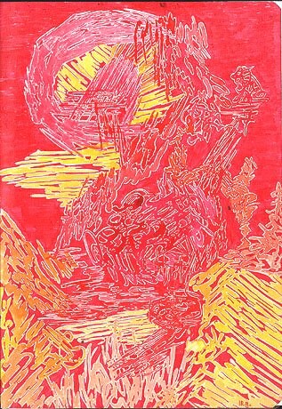 Malerei mit dem Titel "ID 463_C Cahiers" von Stanislaus Szypura (Stacho), Original-Kunstwerk