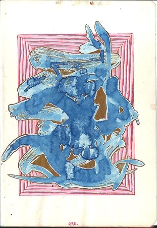 Malerei mit dem Titel "ID 467_C Cahiers" von Stanislaus Szypura (Stacho), Original-Kunstwerk