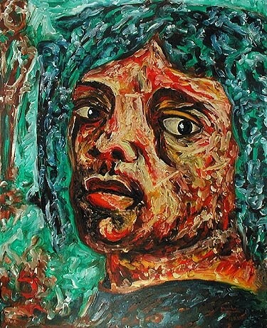 Malerei mit dem Titel "ID 276 Human being…" von Stanislaus Szypura (Stacho), Original-Kunstwerk