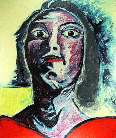 Malerei mit dem Titel "ID 280 Human being…" von Stanislaus Szypura (Stacho), Original-Kunstwerk
