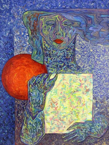 Malerei mit dem Titel "ID 154 Human being…" von Stanislaus Szypura (Stacho), Original-Kunstwerk