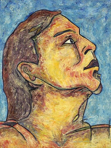 Malerei mit dem Titel "ID 160 Human being…" von Stanislaus Szypura (Stacho), Original-Kunstwerk