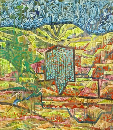 Malerei mit dem Titel "ID 744 Abstraktion" von Stanislaus Szypura (Stacho), Original-Kunstwerk