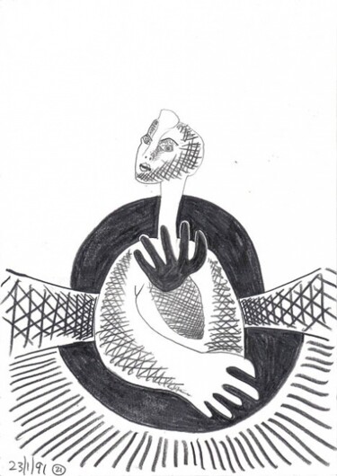 Zeichnungen mit dem Titel "ID 402_E Drawings -…" von Stanislaus Szypura (Stacho), Original-Kunstwerk