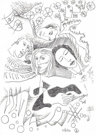 Zeichnungen mit dem Titel "ID 734_E Drawings -…" von Stanislaus Szypura (Stacho), Original-Kunstwerk