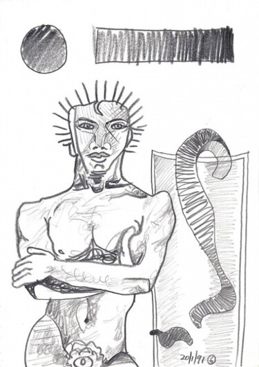 Zeichnungen mit dem Titel "ID 337_E Drawings -…" von Stanislaus Szypura (Stacho), Original-Kunstwerk
