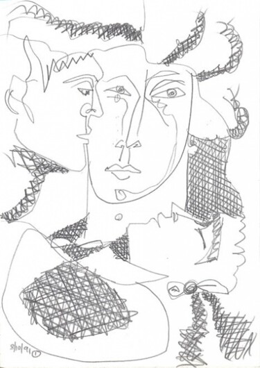 Zeichnungen mit dem Titel "ID 2915_E Drawings…" von Stanislaus Szypura (Stacho), Original-Kunstwerk