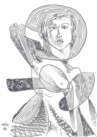 Zeichnungen mit dem Titel "ID 3311_E Drawings…" von Stanislaus Szypura (Stacho), Original-Kunstwerk
